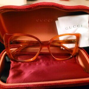 Gucci women's gg0473o 55mm optical frames